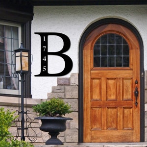 Personalized Family Name Metal Sign, Metal Established Family Sign, Housewarming Gift, Door Hanger, Wedding Gift, Metal Monogram Sign