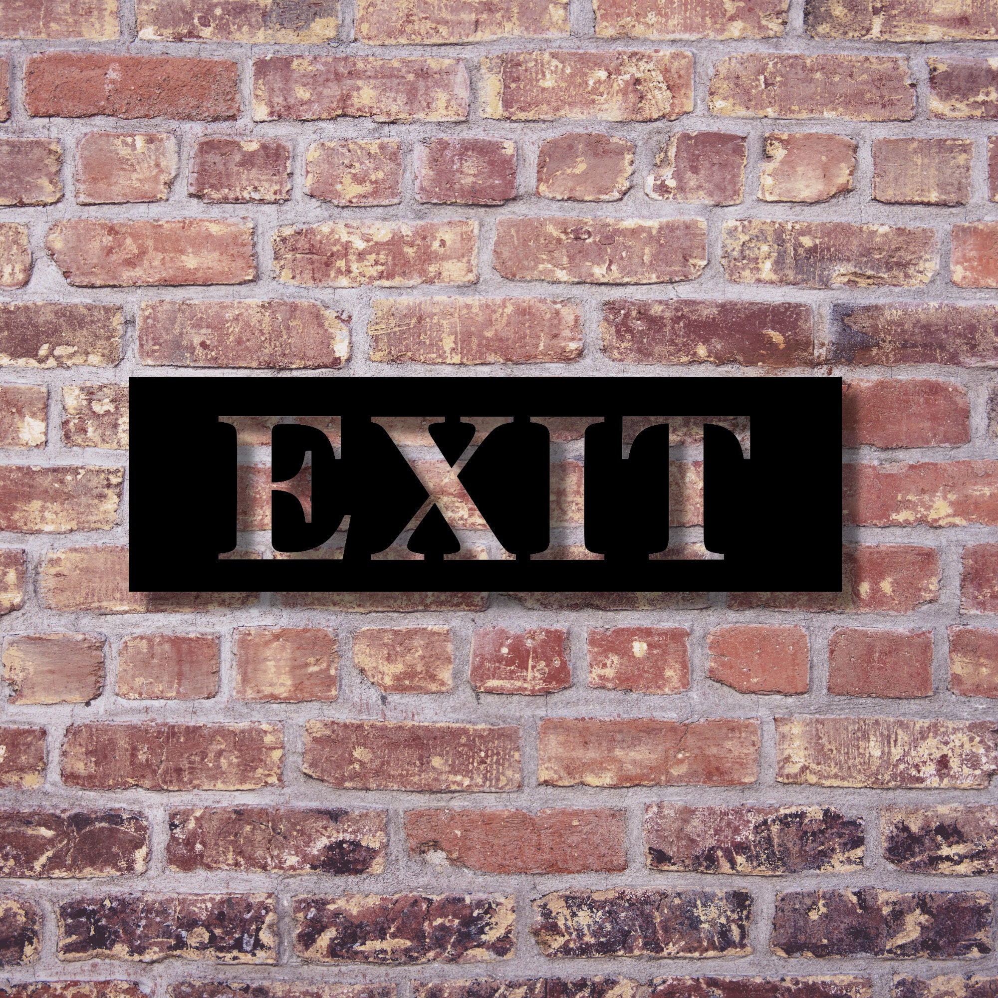 Exit Sign, Custom Sign, Metal Exit Sign, Sign for Business, Sign for ...