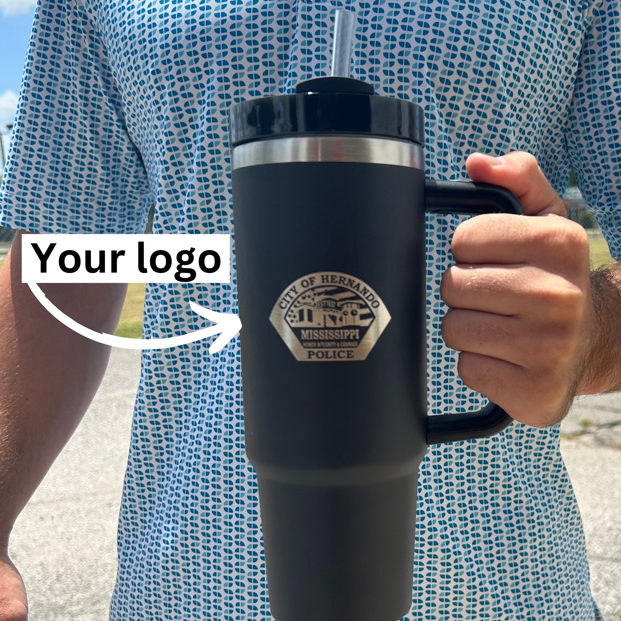Personalized Graduation Gift - Custom Engraved 30oz Insulated Tumbler with Handle & Straw, Unique Name Design, Not Stanley Brand