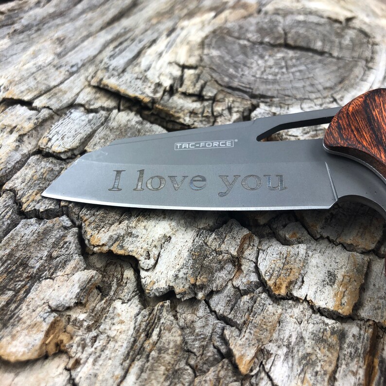 Personalized knife Engraved Knife Anniversary Husband Etsy