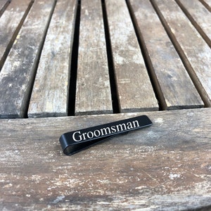 Black Round Groomsmen Cufflinks Personalized Groomsmen Gift Engraved Custom Cuff Link Set for Groom, Husband, Men Gift Boxed, proposal image 6