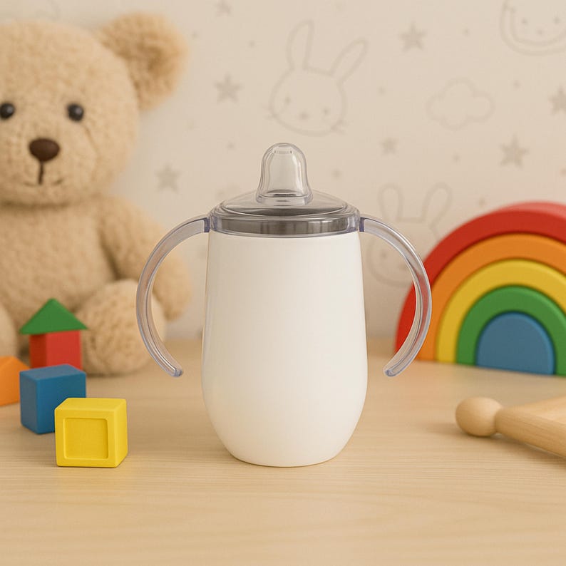 Vaso para bebé personalizado, vaso de acero inoxidable para niños pequeños, regalo de cumpleaños, niño, vasos para niños, biberón, regalo de baby shower, regalo para bebé, vaso para bebé personalizado imagen 6