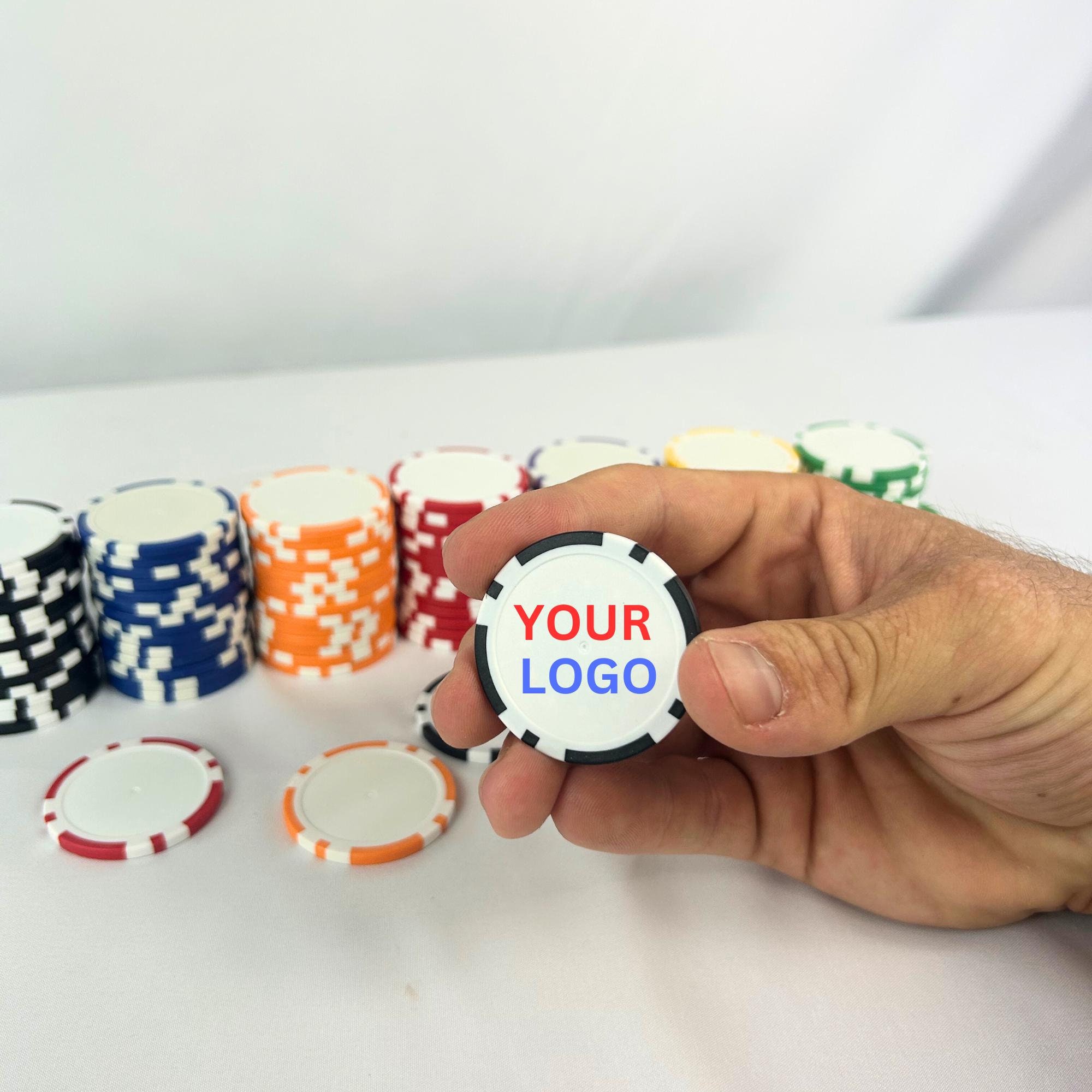 Custom Printed Poker Chips - Full Color Logo Poker Chip - Custom Print ...