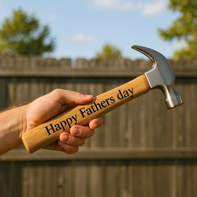 Personalized Hammer, Engraved Hammer, Custom Hammer - Gifts for Men - Husband Anniversary, Boyfriend Father's Day, Valentines gift for him image 1