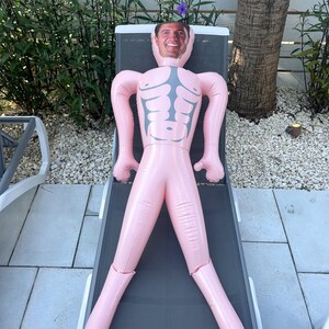 Custom Groom Blow-up Doll - Bachelorette Party Favor, Poolside Fun