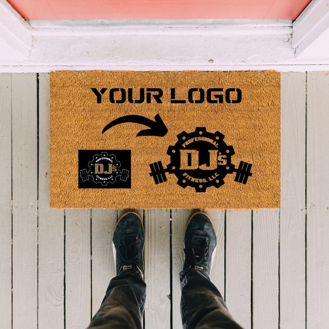 Custom Door Mat, Your Custom Text Doormat, Your Logo Here Rug, Coir