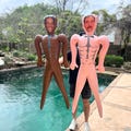 Bachelorette Blow Up Doll Party Favor, Pool Party Fun Bachelorette Gift, Blow Up Husband, Groom Blow Up Doll, Inflatable Man Printed Face