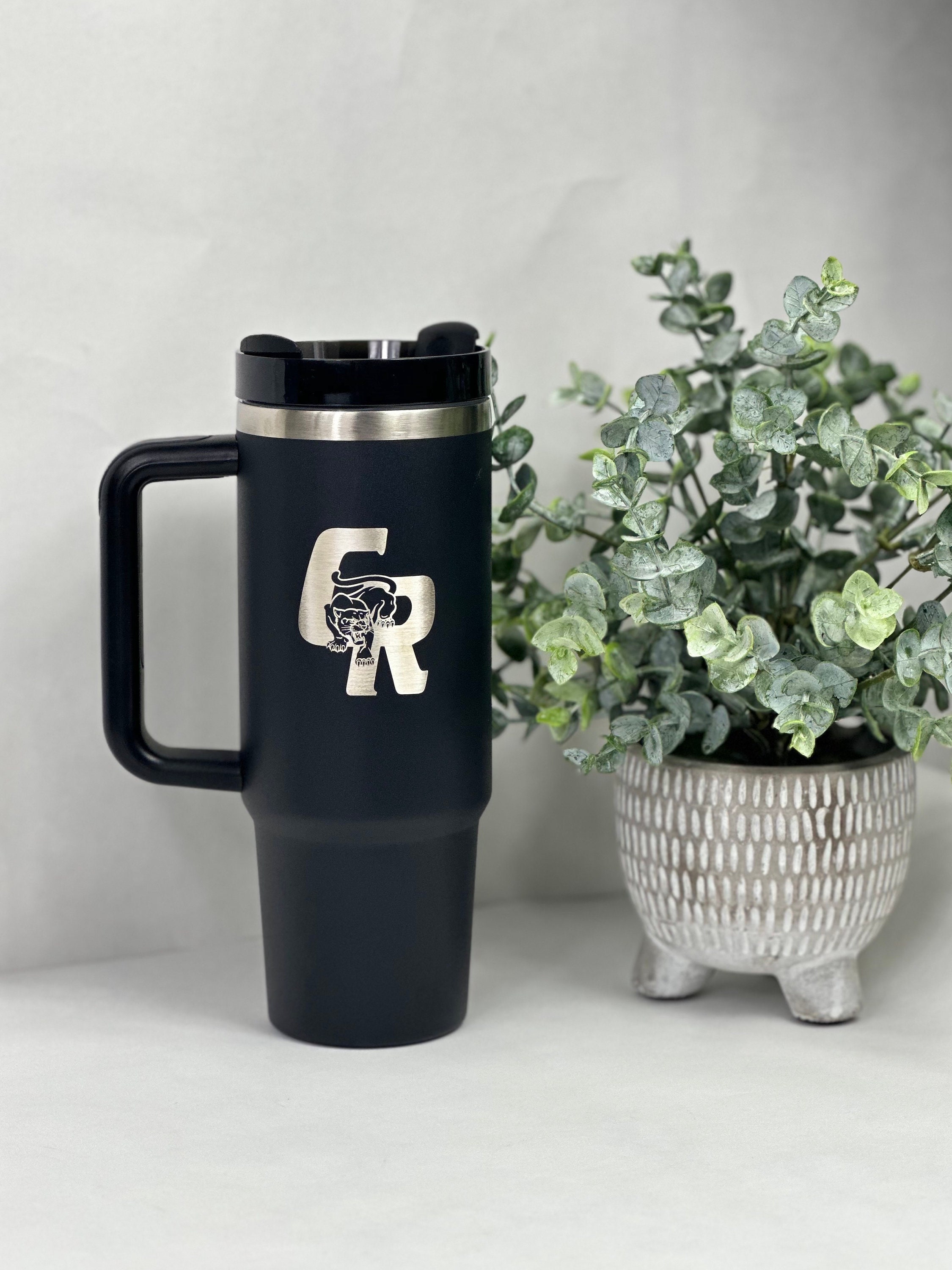 Personalized Graduation Gift - Custom Engraved 30oz Insulated Tumbler with Handle & Straw, Unique Name Design, Not Stanley Brand