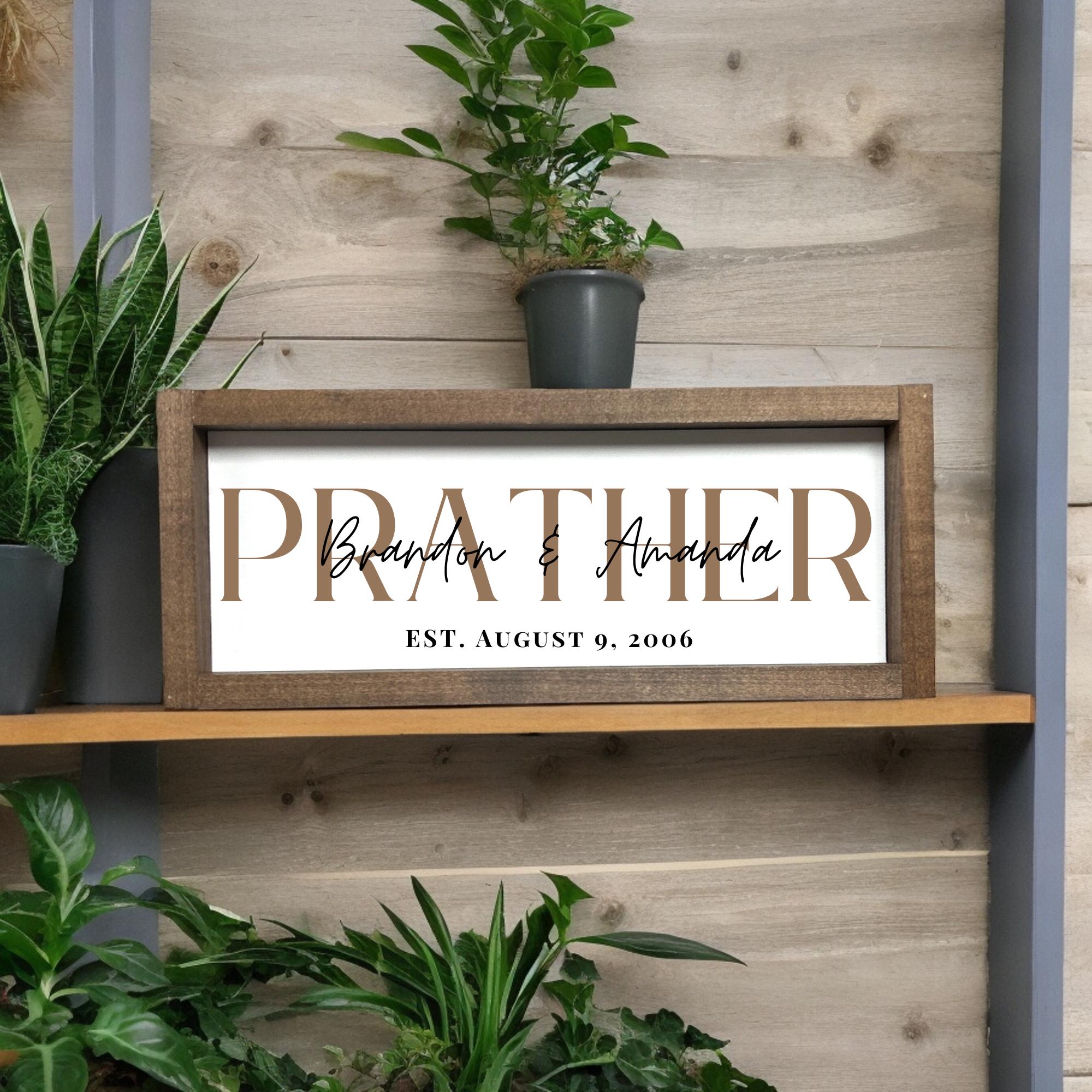 Personalized Last Name Sign With Names and Established Date