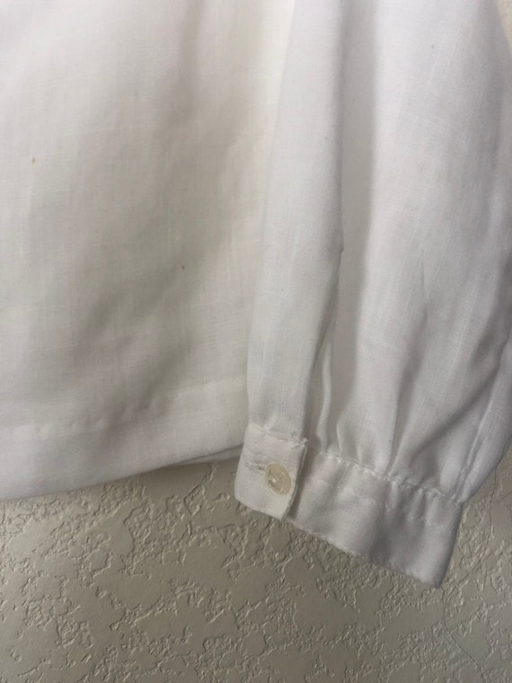Vintage Victorian white soft rayon, small - image 6