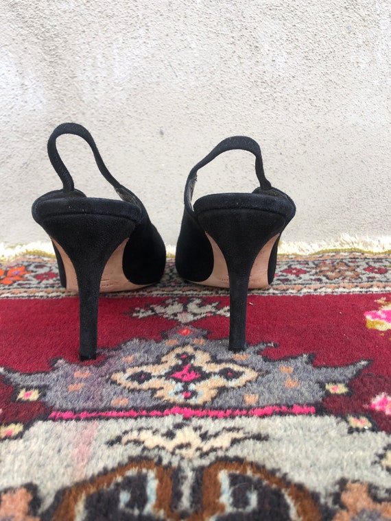 Vintage Kate Spade black pumps, made in Italy, si… - image 7