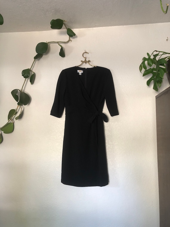 Talbots black dress, size 8 - image 3
