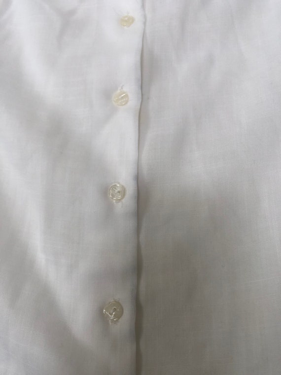 Vintage Victorian white soft rayon, small - image 7