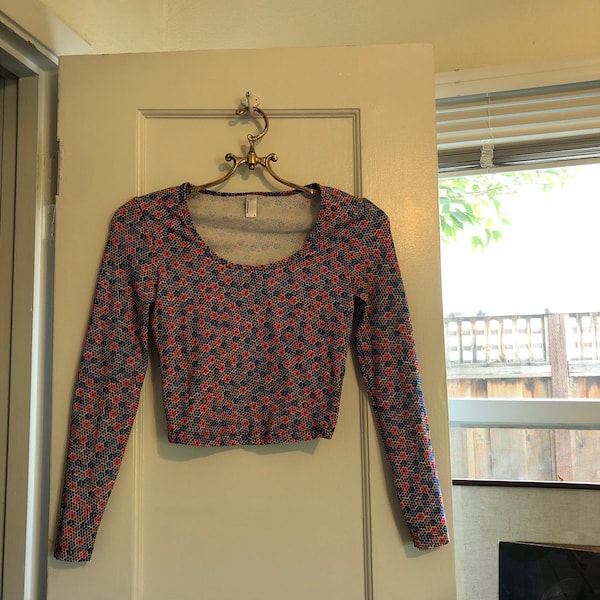 American Apparel crop top long sleeve, size small