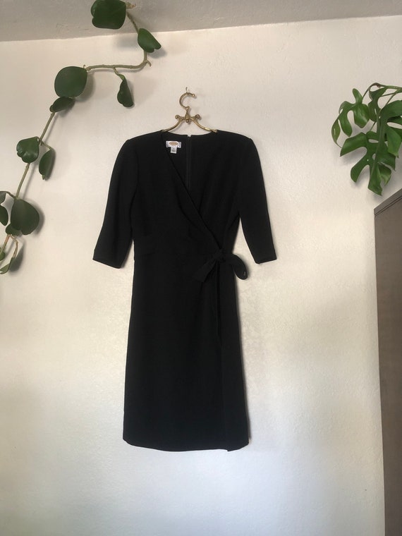 Talbots black dress, size 8 - image 7