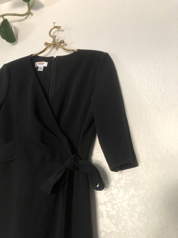 Talbots black dress, size 8 - image 9