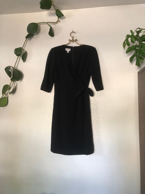 Talbots black dress, size 8 - image 6