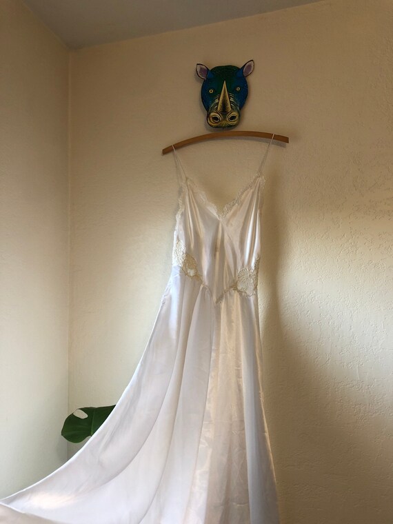 Vintage Victoria Secret Long White Gown 