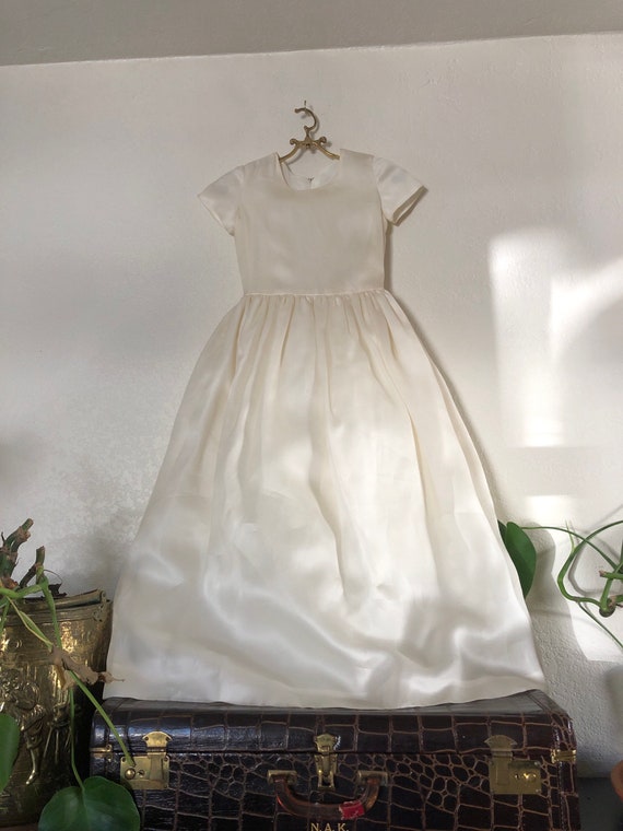 Vintage ivory LAMIA For REGALIA dress, size 12, m… - image 6