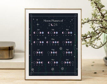 Moon Phases Calendar 2024