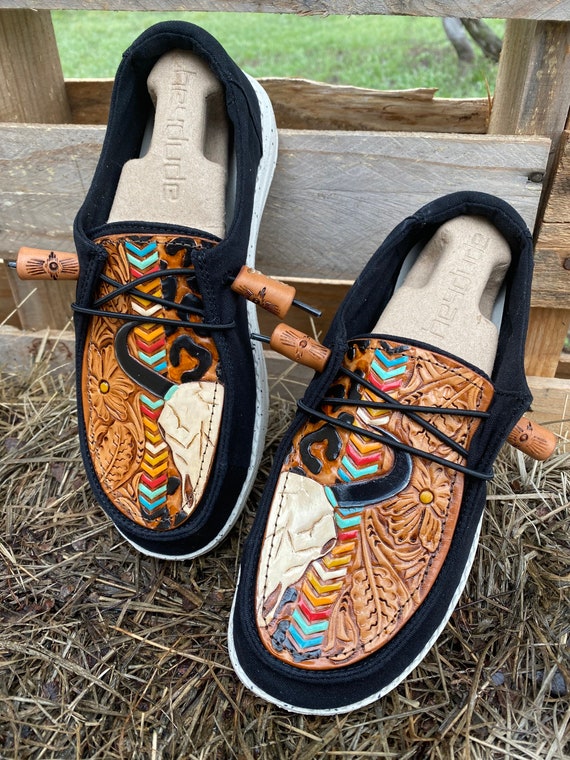 Custom Tooled Shoes - Etsy