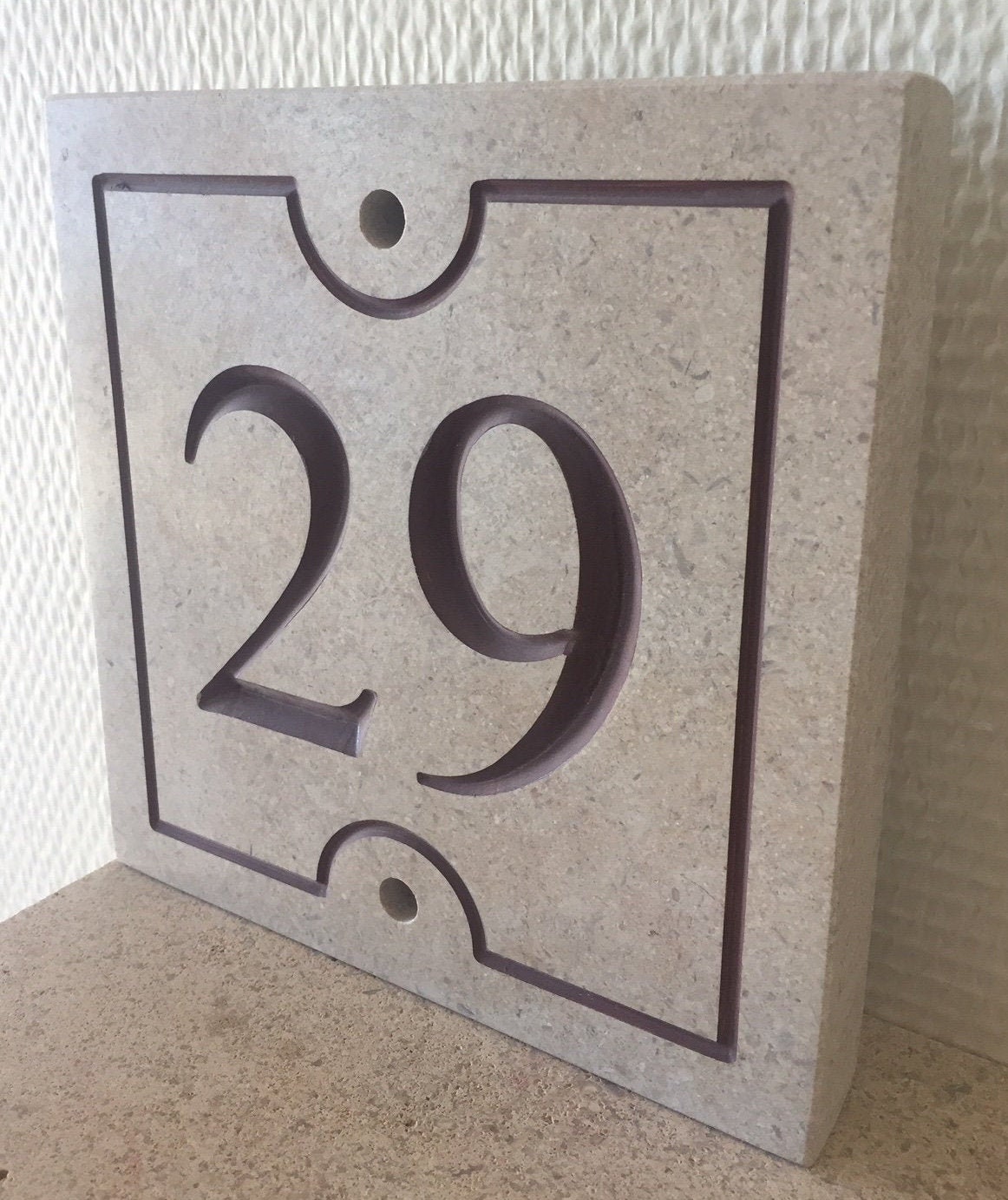Numéro de Rue en Calcaire Bourgogne