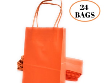 Orange Gift Bags - Etsy