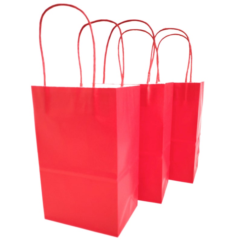 Download Paper Party Supplies Party Favors Red 24pcs 5 25x3 5x8 5 Small Gift Bags With Handles For Birthday Party Favors Kelkaa Party Kraft Paper Bags Wedding
