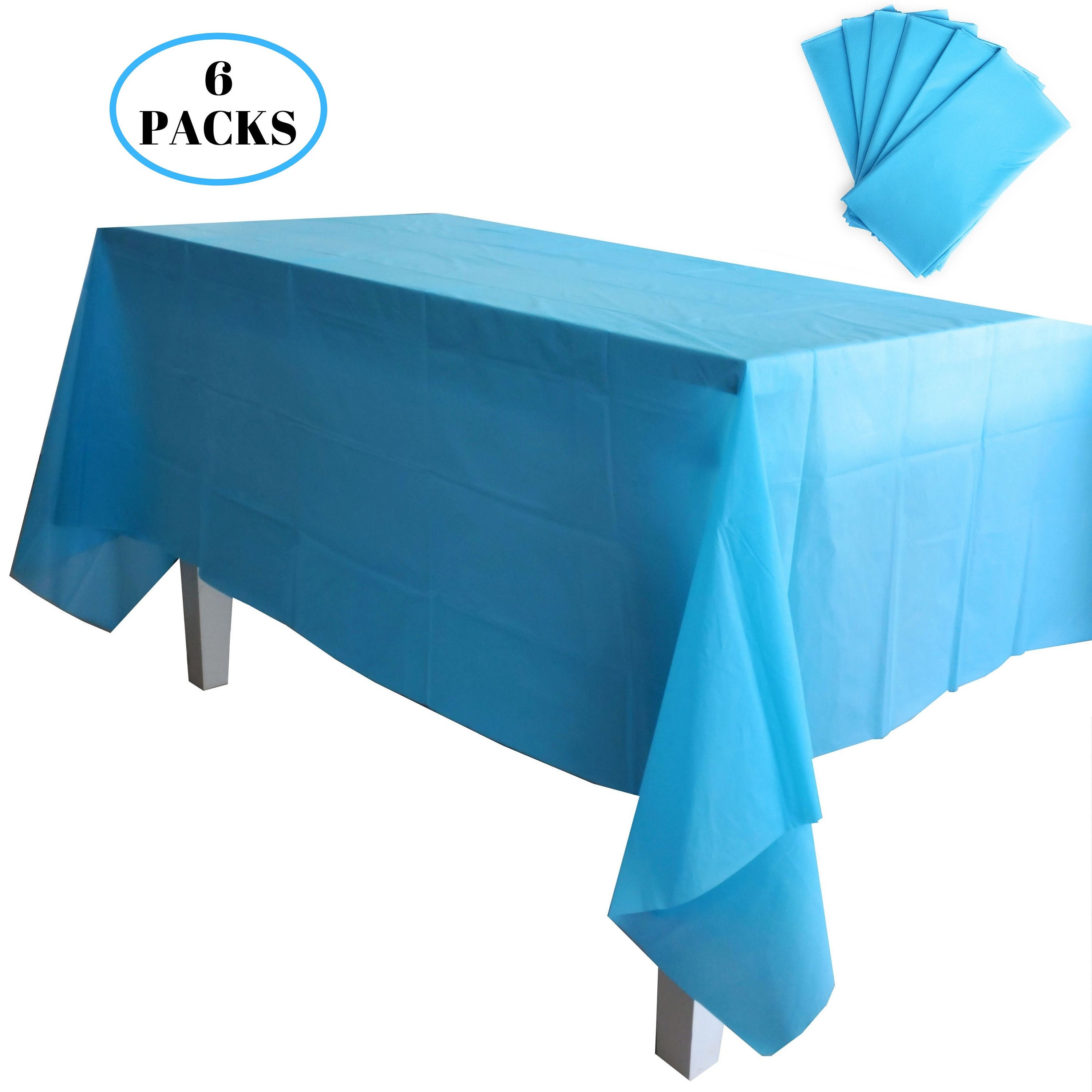 54 x 108 Funda para Mesa Creative Converting Plastic Table Cover Color Azul 