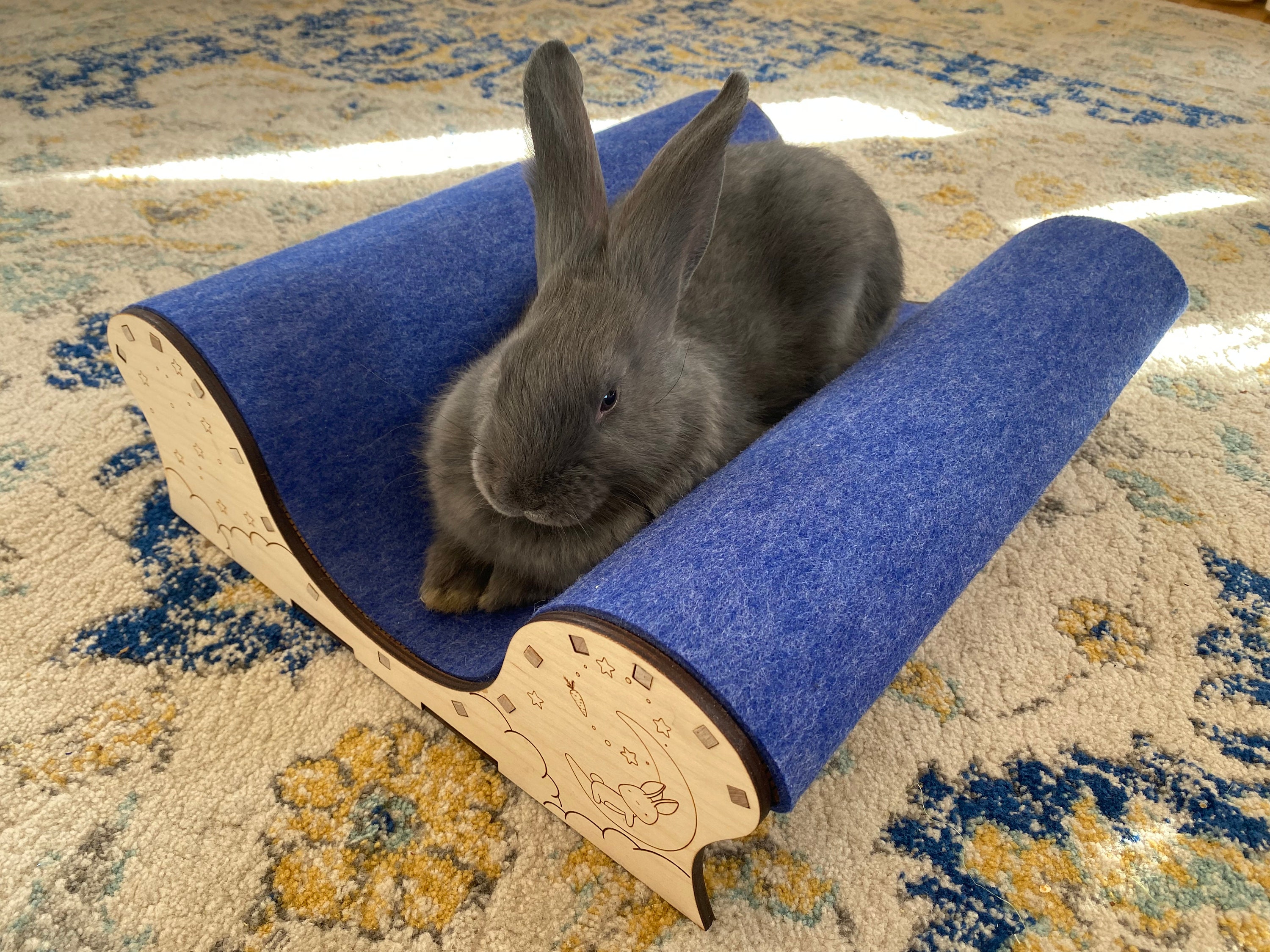 Bunny Sleigh Bed Unique burrow Design Rabbit Bed Etsy