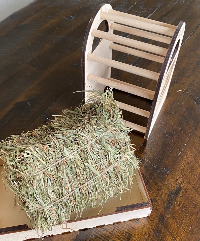 Daily Bale Hay Feeder Small Pet Hay Rack Refillable With - Etsy