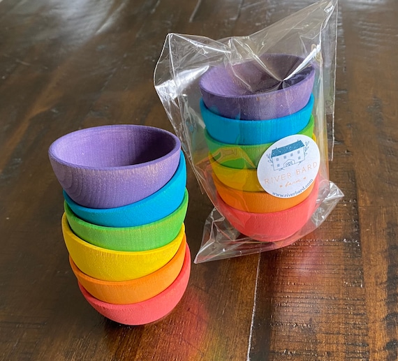 Wooden Stacking Cups a NATURAL Alternative to Plastic Stacking