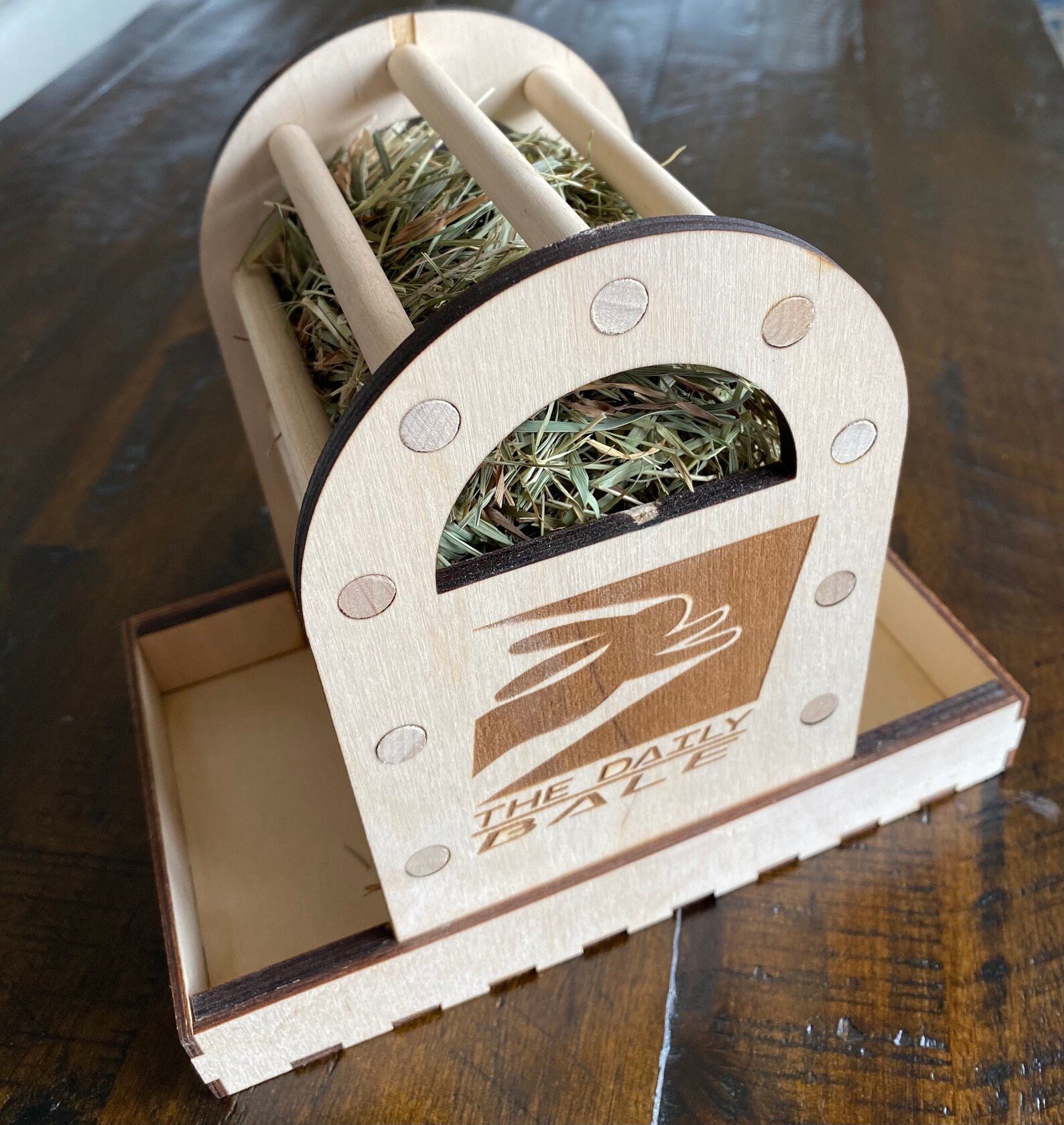 Daily Bale Hay Feeder Small Pet Hay Rack Refillable With - Etsy