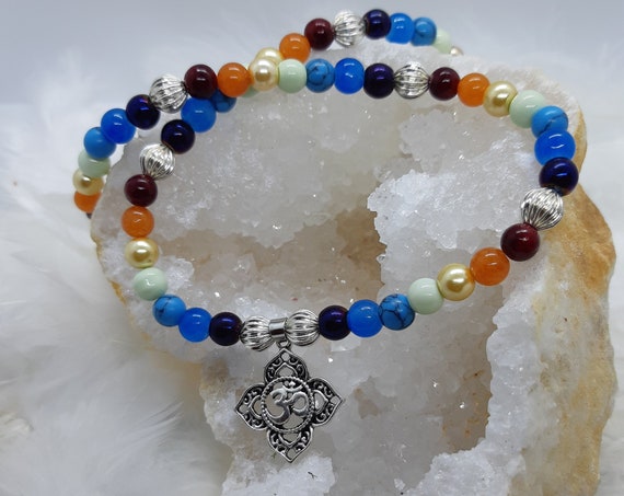7 Chakra necklace with Om
