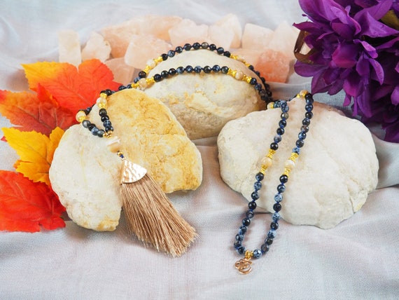 Fire Agate 108 beads Japa Mala with tassel