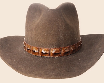 Hat Band Hornback Alligator in two colors