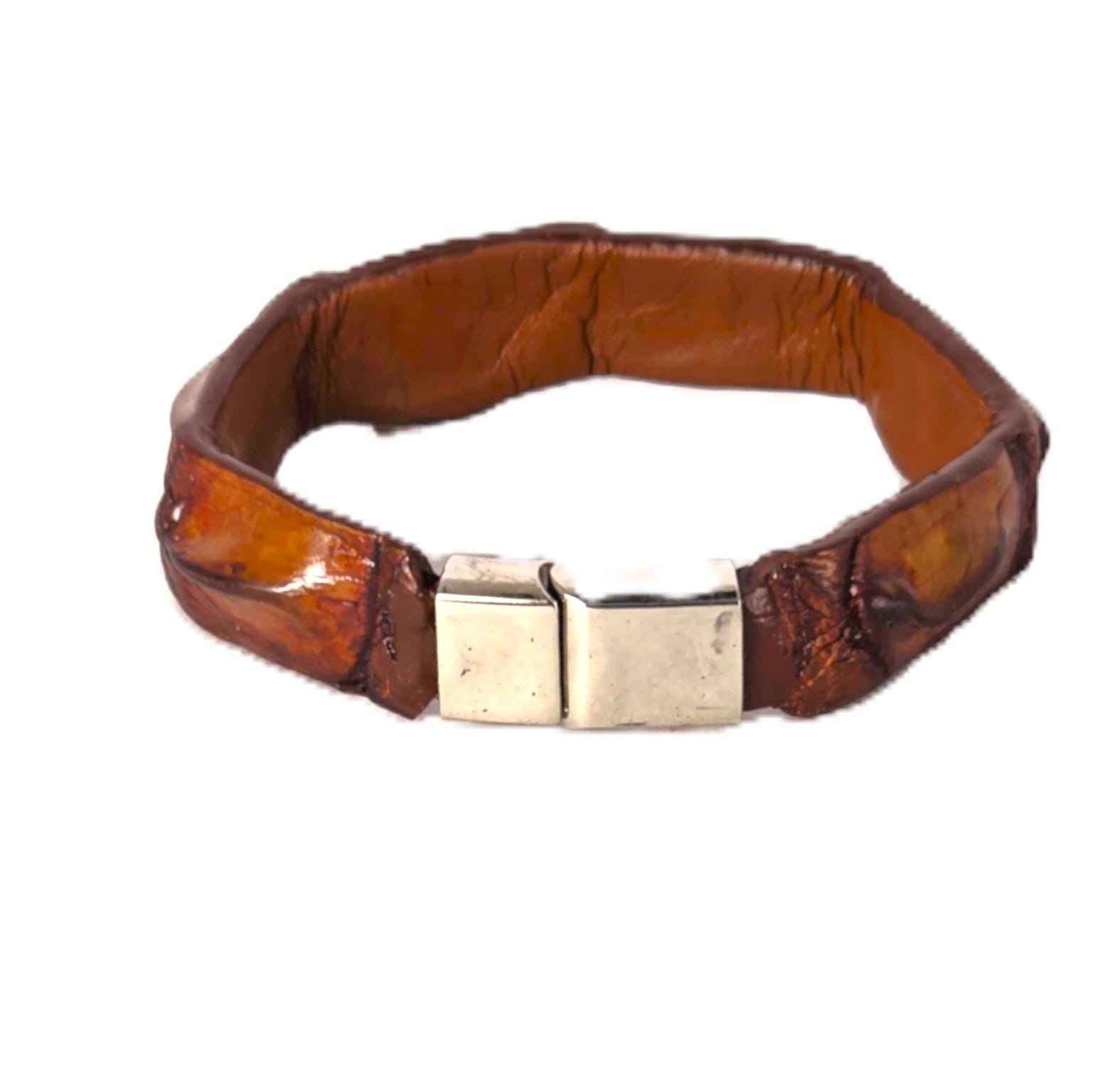 Crocodile Bracelet Leather - Etsy