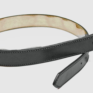 Leather MONEY dress belt 1 1/2 -30 to 50 waist size in three colors
