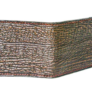 Shark Skin and Kangaroo lined wallet two colors and two styles