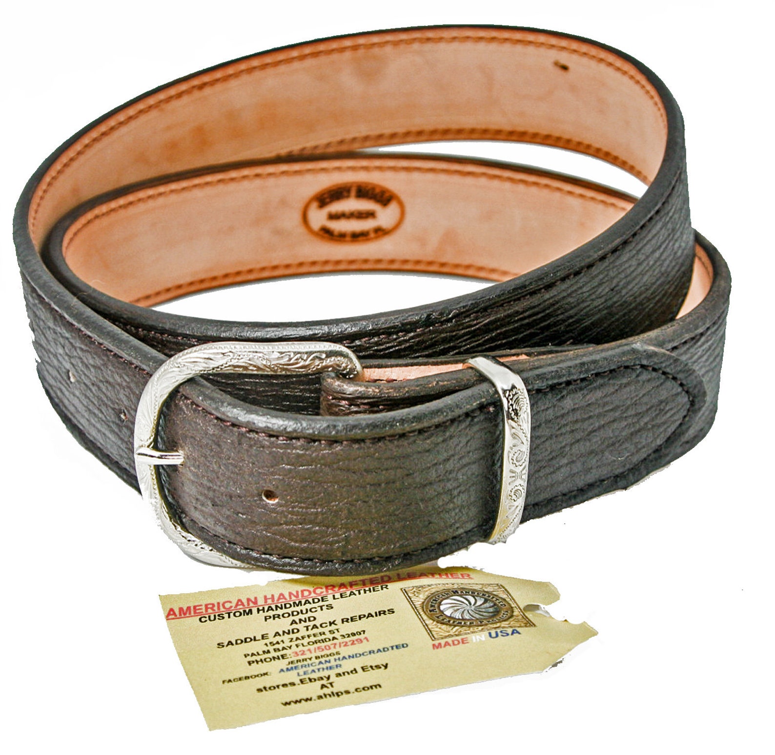 Shark Skin Belts Two Colors and Two Width Custom Handmade Etsy