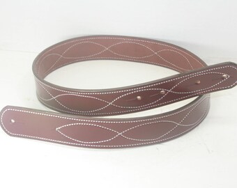 Correa de guitarra de 2 pulgadas de ancho con costura en forma de 8