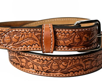 elt custom handcrafted 1 1/2 acorn design in three colors Tan, Black or Brown