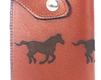 Field Notes pocket Wallet for Men Real Custom Handmade leather organizer