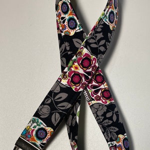 Sugar Skull Lanyard With Swivel Clip