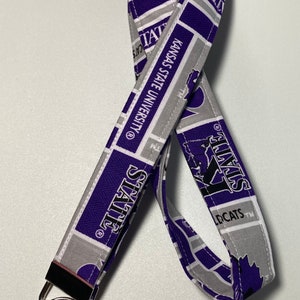 Kansas College Lanyard con clip girevole