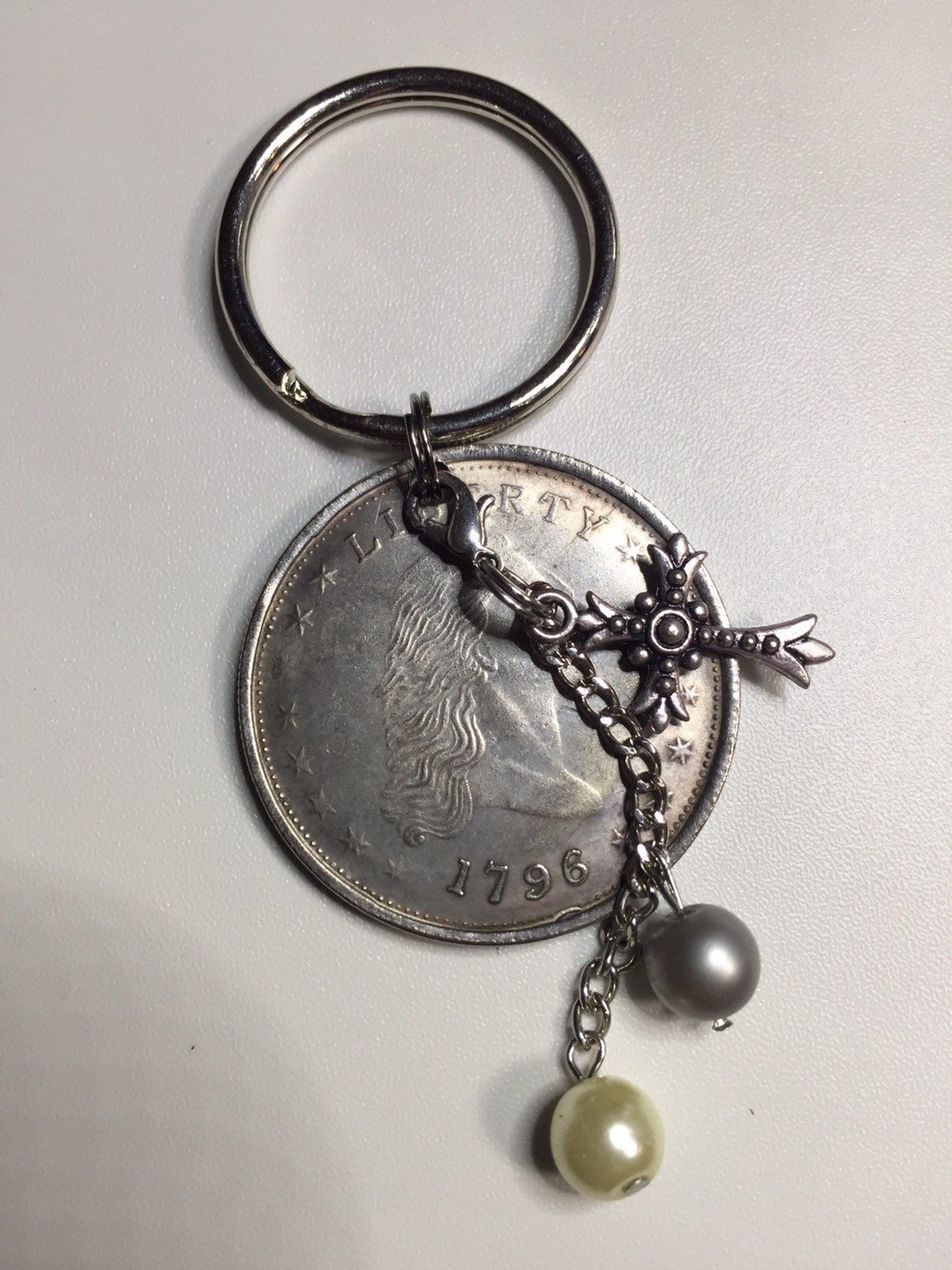 Replica Coin Keychain With Detachable Jewelry Etsy