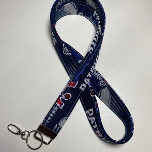 New England Football Lanyard with swivel clip
