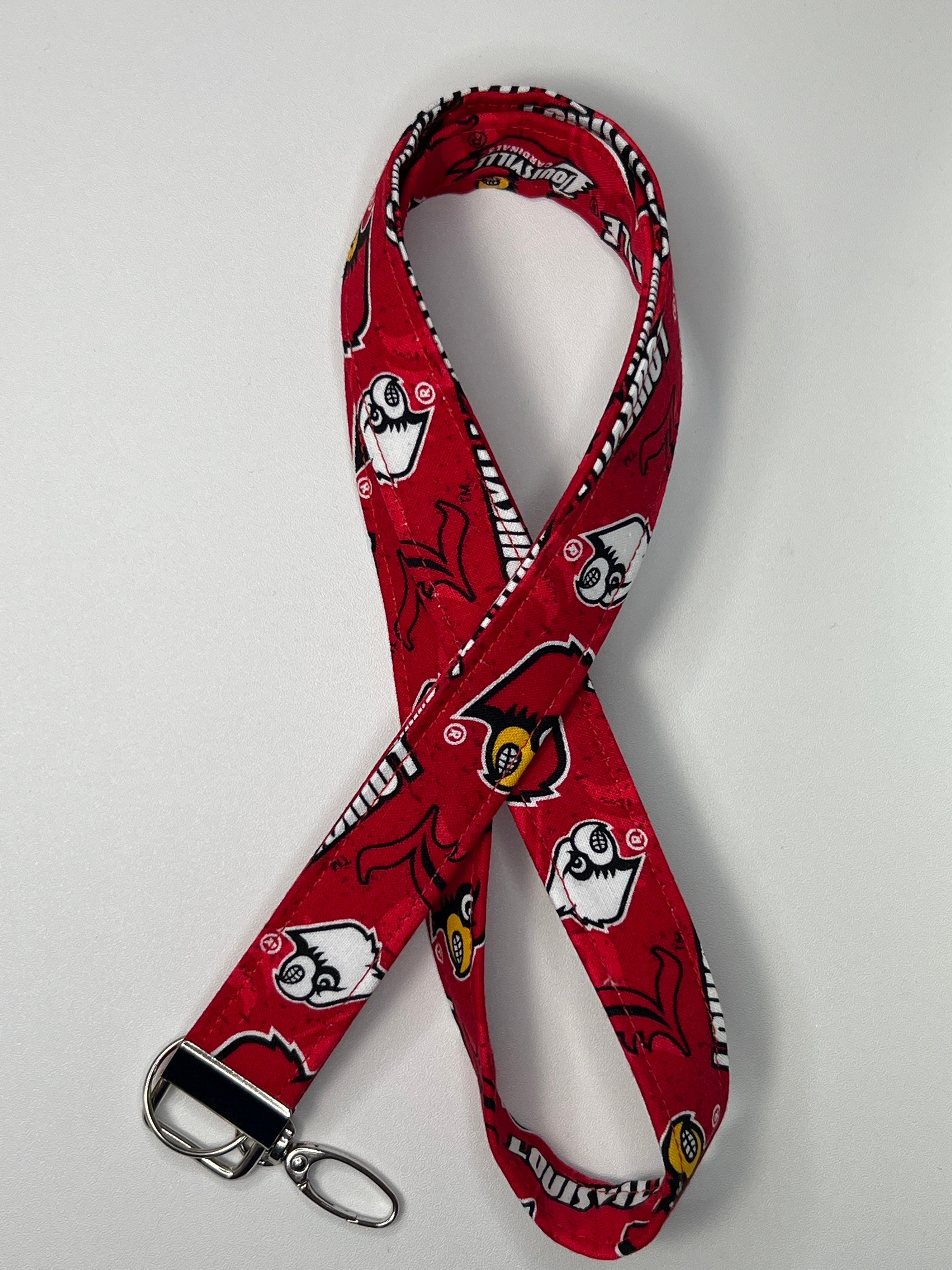 Louisville Cardinals Pink Lanyard | by College Fabric Store