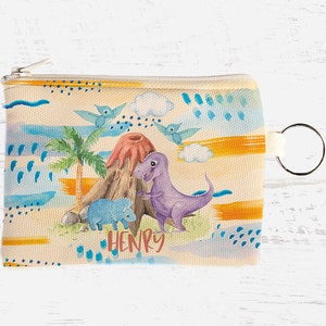 Dino Coin Purse | Personalised | Non-Personalised | Dinosaur