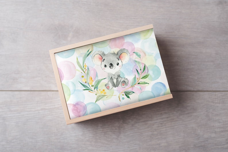 Koala Keepsake Box 3 Sizes Personalised Nonpersonalised Etsy Australia